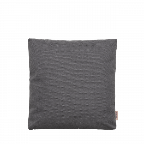 Grey decorative throw pillow with a simple design for modern interiors.