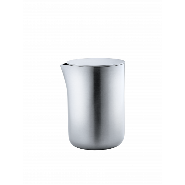Elegante Edelstahlkanne mit modernem Design und minimalistischem Stil.