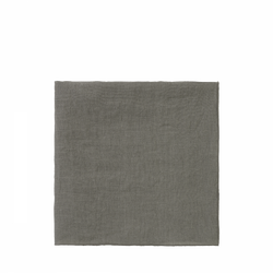 Gray linen cloth square for dining or home décor use.