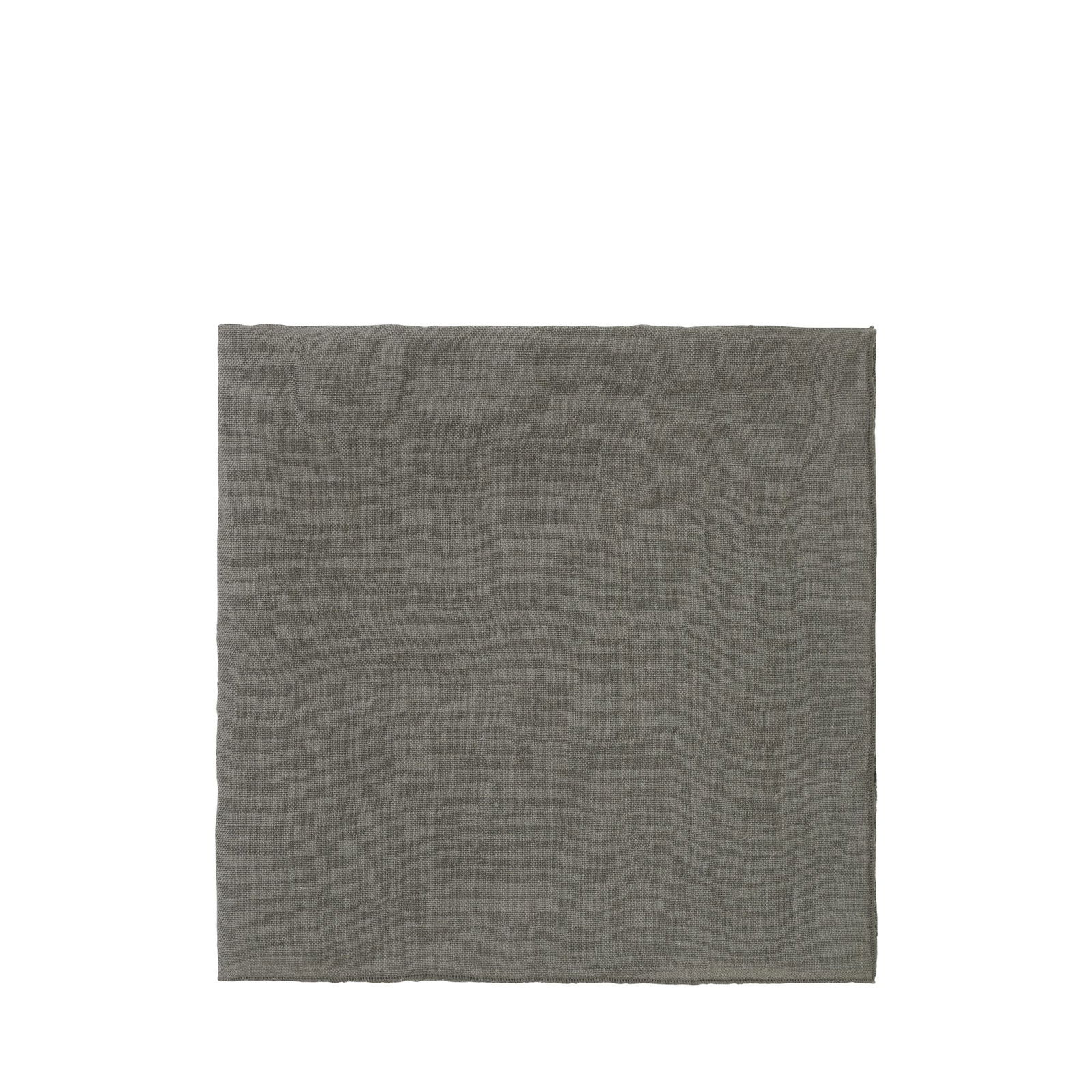 Gray linen cloth square for dining or home décor use.