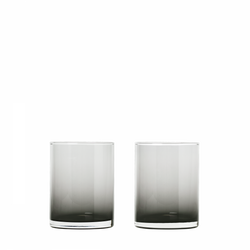 Two elegant gradient glasses in black and white on a dark background.