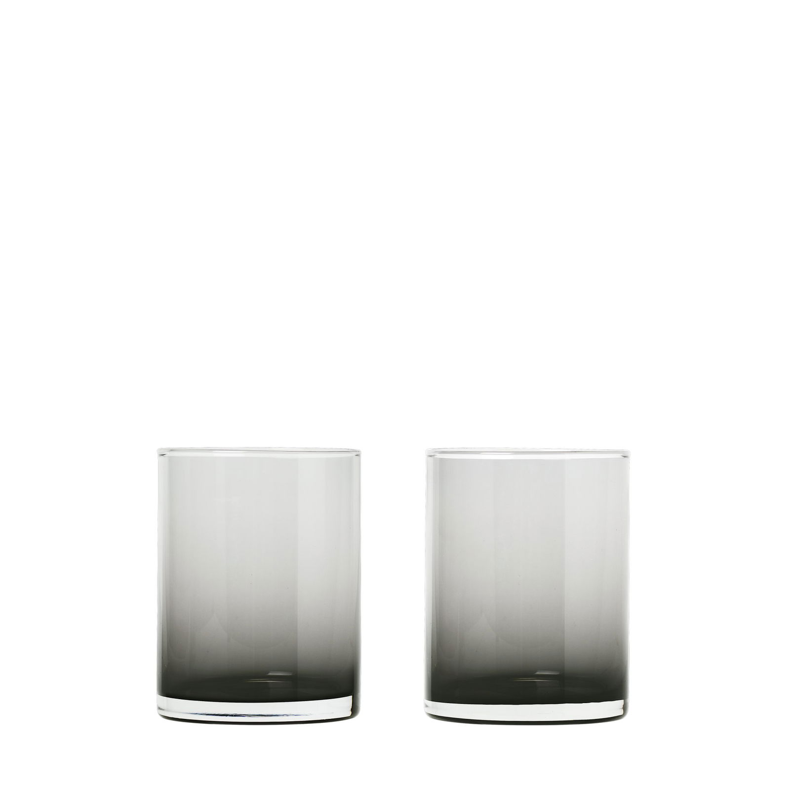 Two elegant gradient glasses in black and white on a dark background.