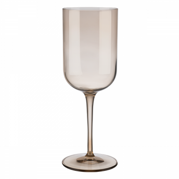 Elegantes hohes Glas mit einem schlanken Stiel und einer subtilen Farbverlauf.