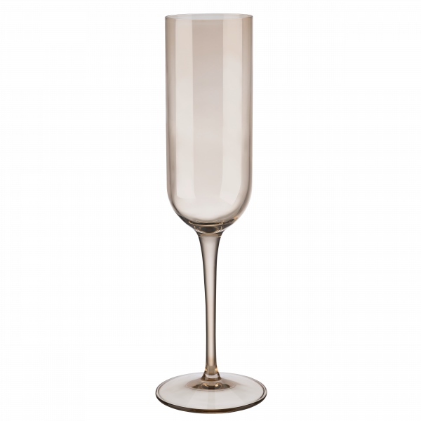 Elegantes hohes Champagnerglas auf schwarzem Hintergrund, perfekt für Feierlichkeiten.
