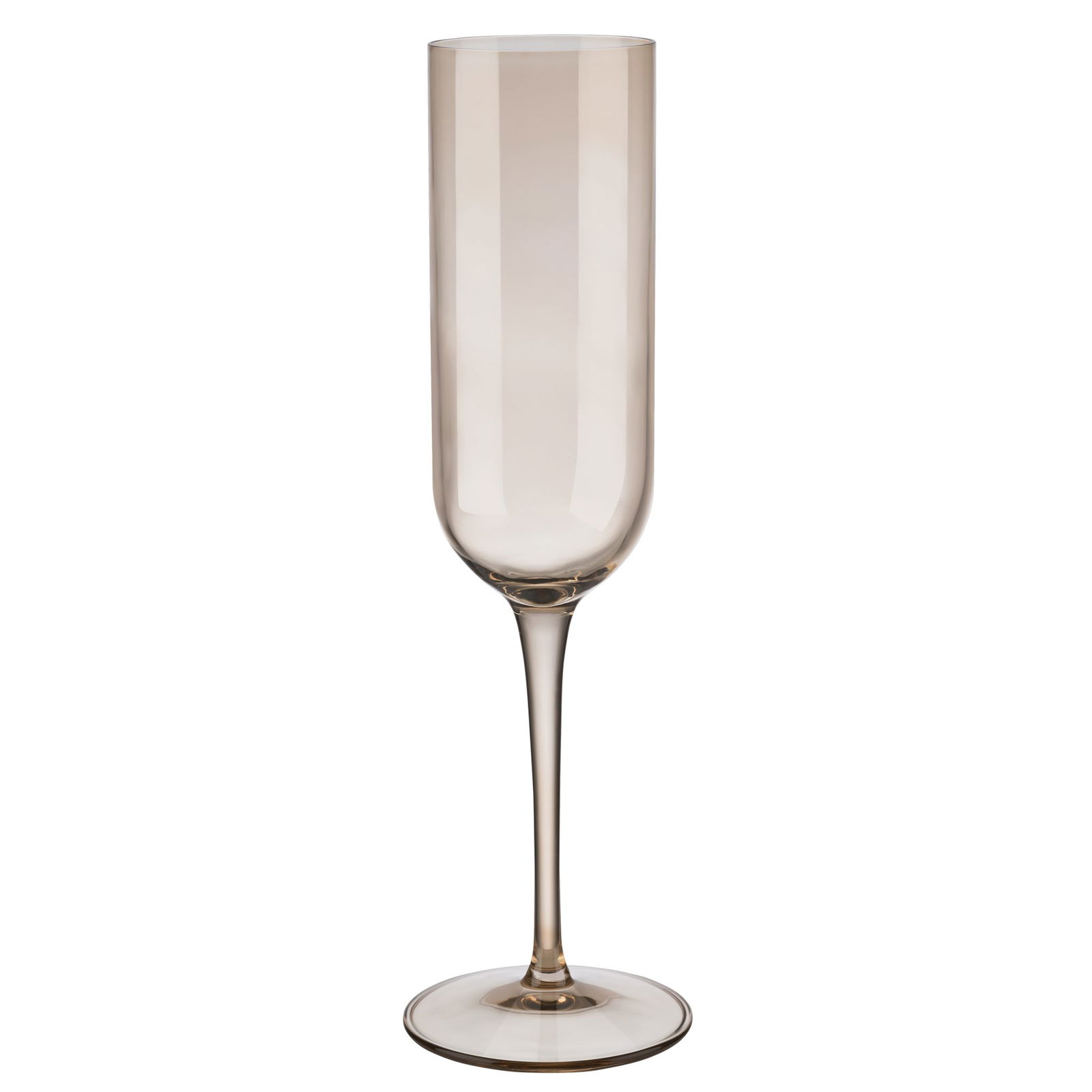 Elegantes hohes Champagnerglas auf schwarzem Hintergrund, perfekt für Feierlichkeiten.