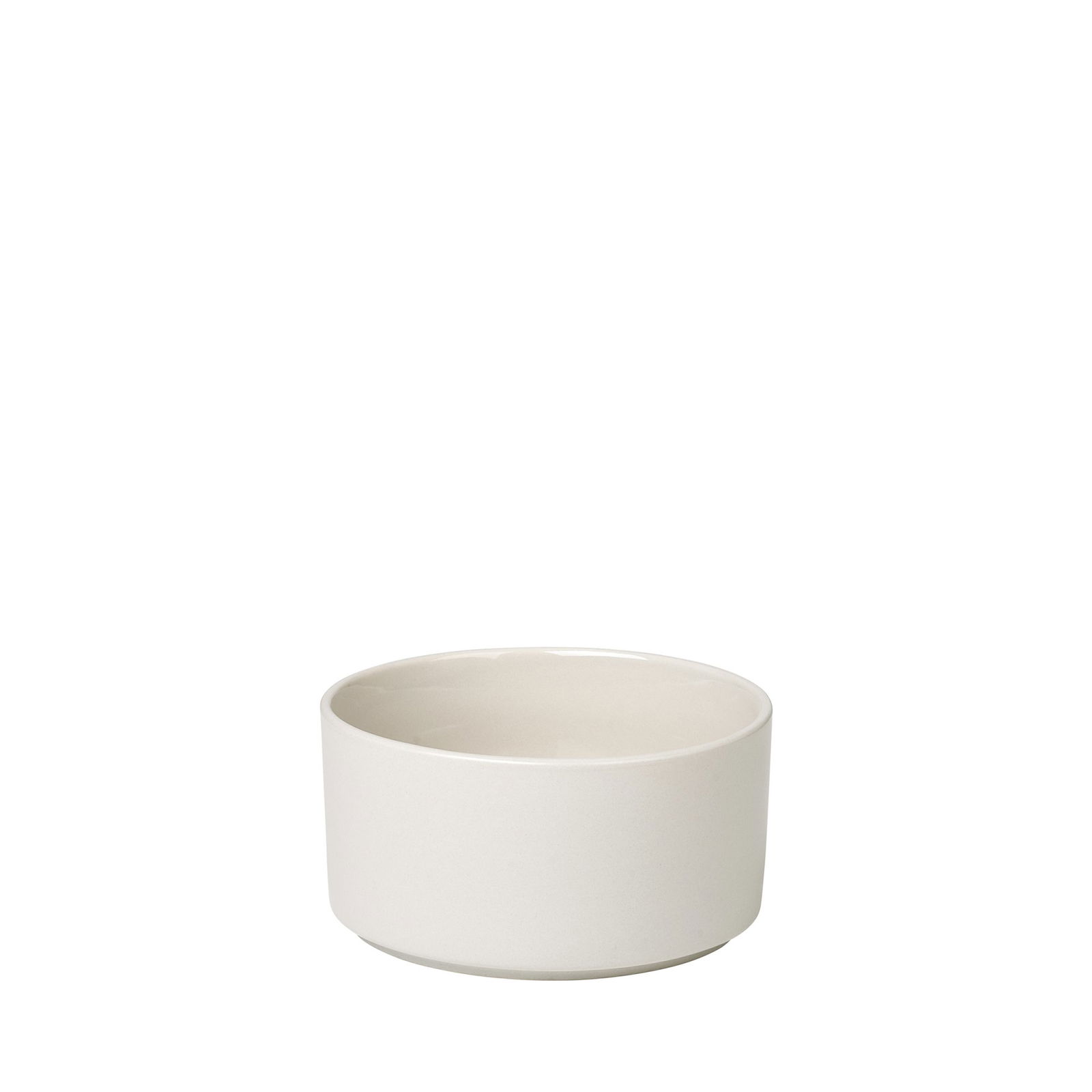 Minimalist weißer Keramiktopf für Zimmerpflanzen oder Dekoration.