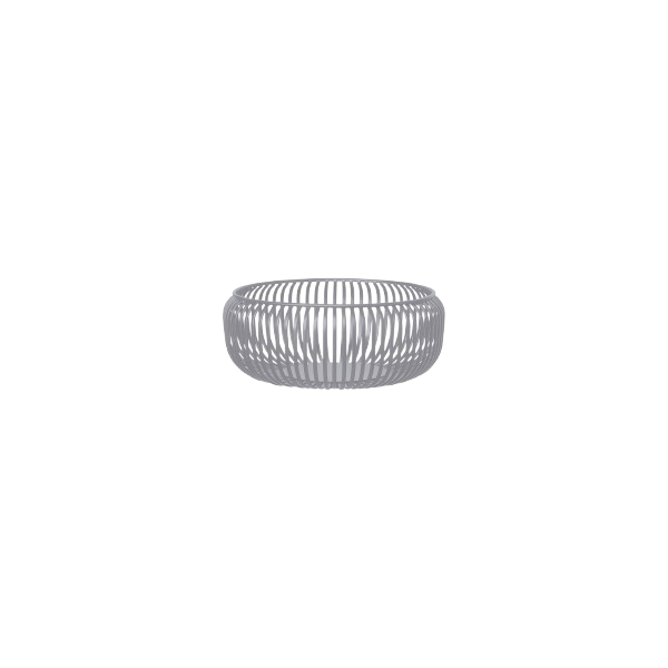 A minimalist silver ring with a textured design on a white background.